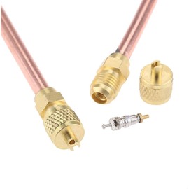 Hsthe Sea 5pcs 6 mm Brass and Copper Filling Service Access Valve Core and Cap Core Remover for Refrigeration Air Conditioner