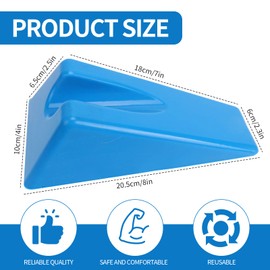 WJFORLION Mobilization Wedge - Mobilization Physical Therapy Wedges - Triangle Therapy Wedge Non Slip Silicone for Spine and Extremity Mobilizations (7.9 x 4.1 x 2 Inch