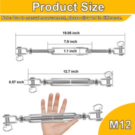Lsqurel Turnbuckle 304 Stainless Steel Shade Sail Hardware Heavy Duty