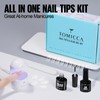 TOMICCA Nail Tips and Glue Gel Kit Gel Nail X