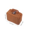 SUPVOX Imitation Rattan Storage Box Camping Folding Box Handwoven Wicker