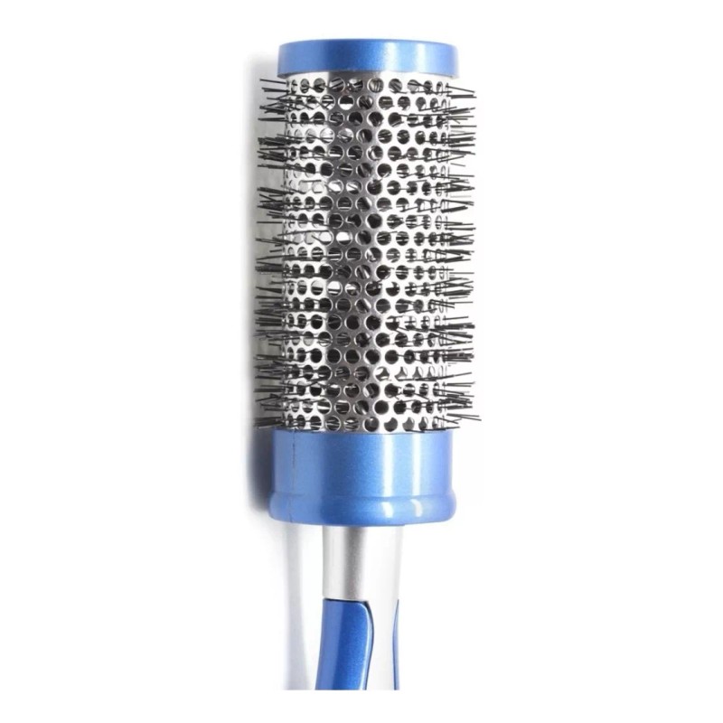 Splash!!! Cepillo Redondo Azul / Plata Para Brushing