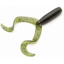 Yamamoto 4" Double Tail GRUB Cinnamon W/Black & Purple Flake (20 Pack)