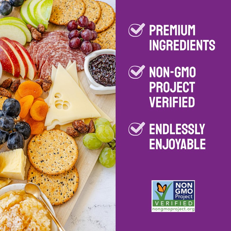Milton's Gourmet Crackers, Salt & Pepper - Non-GMO Project Verified,