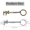 Eleanly 2PCS Mini Tool Keychain Vernier Caliper Key Chain Key