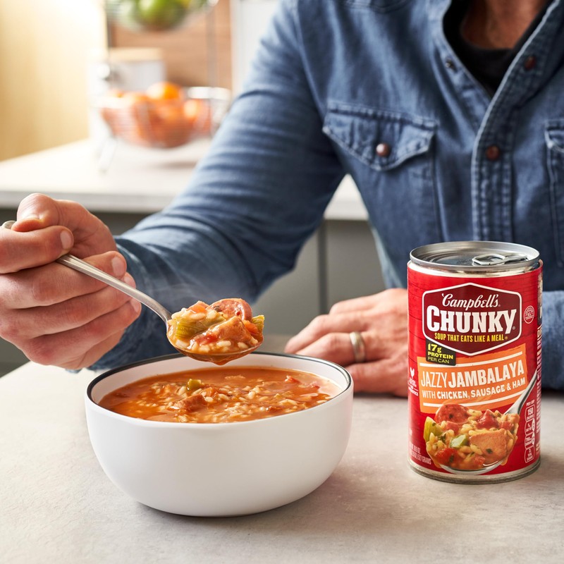 Campbell’s Chunky Soup, Jazzy Jambalaya with Chicken, Sausage and Ham