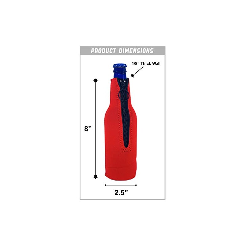 Beach Please Beer Bottle Coolie (Magenta)