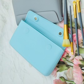 WJTZLBNSUY Stasher Reusable Silicone Storage Bag, Portable Makeup Bag, Change Purse, Travel Bundle,Wear Resistant, Easy to Clean (Green)