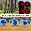 Splatter Target Stickers, 3 inches Target Stickers, Fluorescent Yellow Splatter