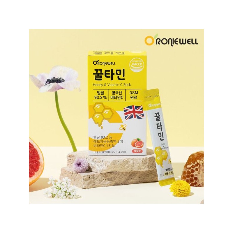 Roniwell 로니웰 꿀타민 자몽맛 10포 x 4개 Ronniwell Honey Vitamin