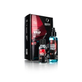 DIAMOND PRO TECH – Diamond Wrap PPF & Vinyl Kit – Diamond Body 30ml Plus Diamond Body Prep 100ml Kit; Super-Hydrophobic 18-Month Nanodiamond Protective Coating; Effortless Application