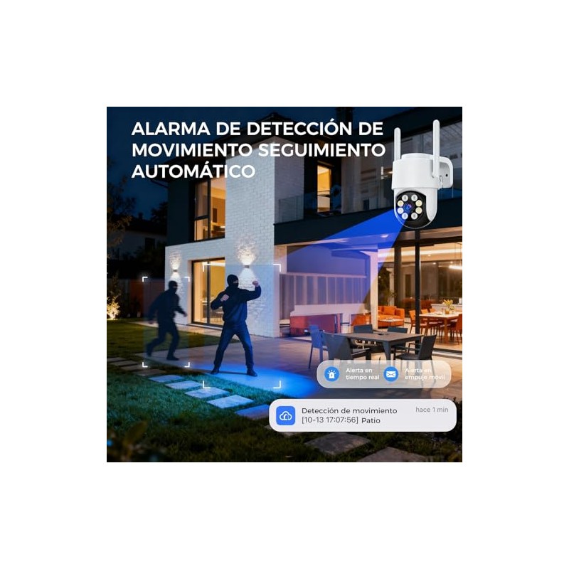 2PCS C?mara de Seguridad Exterior Wifi 2.4ghz