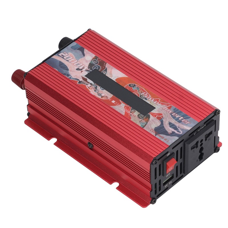 Car Power Inverter DC to AC Fast Heat Dissipation LCD