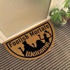 Funny Half Round Door Mat Foolish Mortals Welcome Half Circle