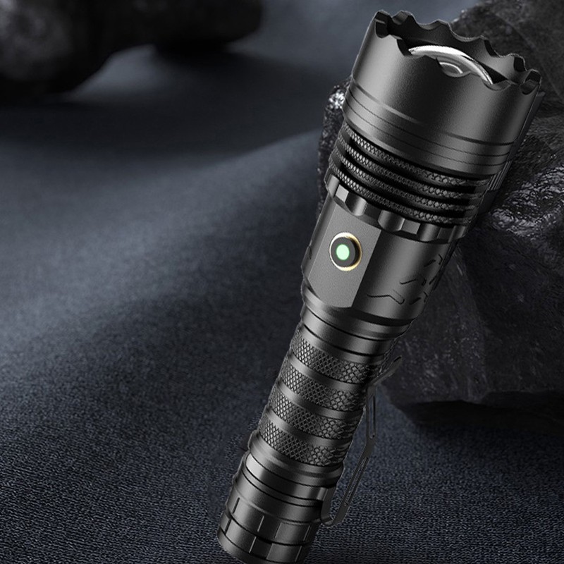 5800LM LED Waterproof Flashlight USB Rechargeable Outdoor Emergency Flashlight 5