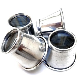 Set aus 4 Uhrmacherlupen Aluminium - Augenlupen für die Uhrenreparatur - 2.5-5.0 - 7.5 und 10fache Vergrößerung