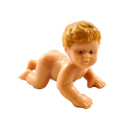 Dollhouse Baby Girl Crawling Miniature People Nursery Accessory 1:12 Doll