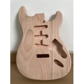 Electric Guitar Body for Fender Strat Guitar Accessory Mahogany Wood DIY Guitar Body Unfinished S-S-S pickups