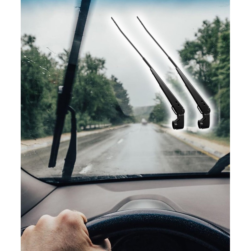 1 Pair Front Windshield Wiper Arm Replacement Kit Compatible With