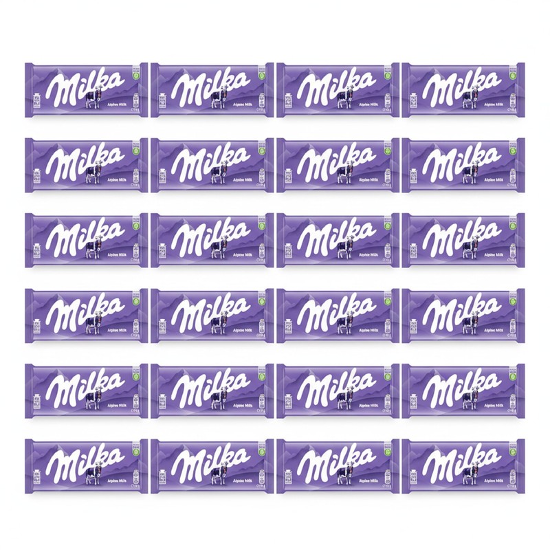 Milka Alpenmilch Chocolate Bar (Pack of 24)