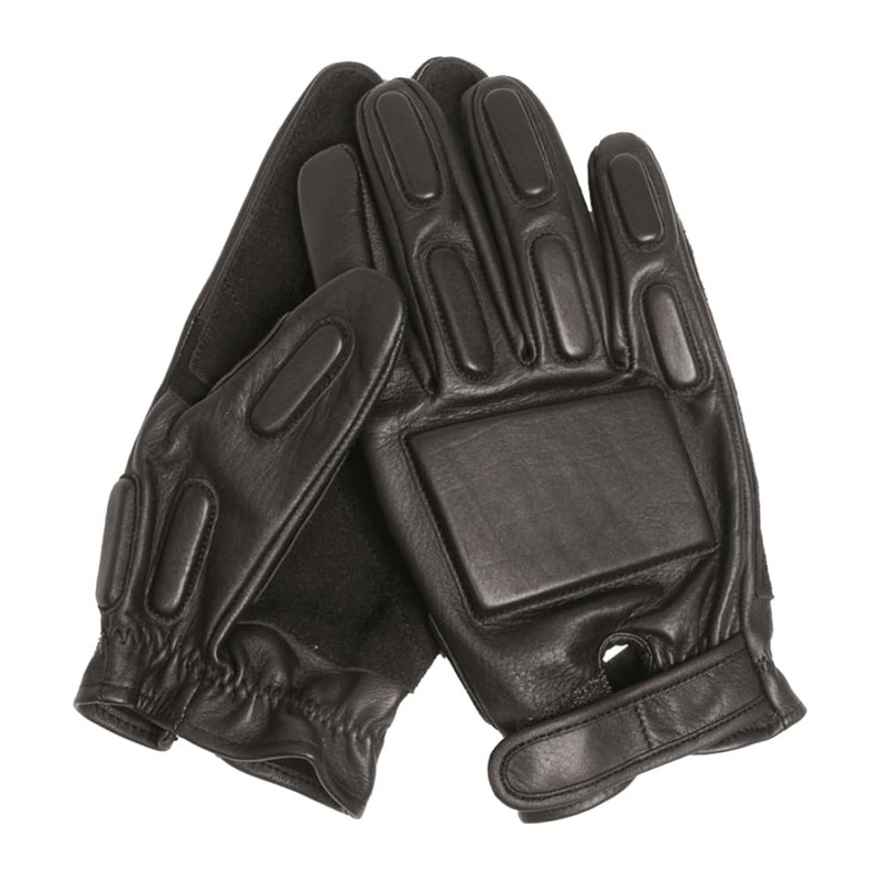 Riot Shaft Leather Gloves with Back Reinforcement (L-9)