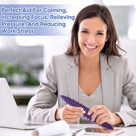 Fidget Worm Toy, Real 3D Printed Fidget Toys For Adults & Kids, Cute Worm Fidget Toy For Anxiety And Stress Relief, Stretchy Elastic Mesh Desk Fidgets Stress Toy For Silent Squeeze (Red Blue Gradient)