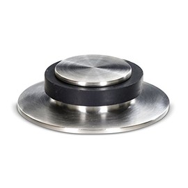 Stoppwerk Door Stop Stainless Steel Buffer - Strong Floor Mounted Stopper - Spacer for Floor Attachment - Ø 5.3cm Height: 1.4cm