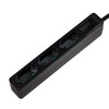 Faconet® 3-Way Socket Strip Narrow 1.5 m Connection Cable Black