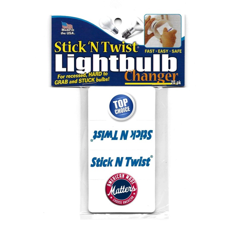 Stick N Twist Light Bulb Changer 20 pack