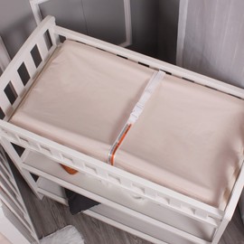 Belsden 2 Pack Waterproof Changing Pad Cover, Soft Microfiber Diaper Change Table Sheets for Baby Boys and Girls, Fit 32" x 16" Changing Pad, Machine Washable Durable, Dark Grey & Apricot