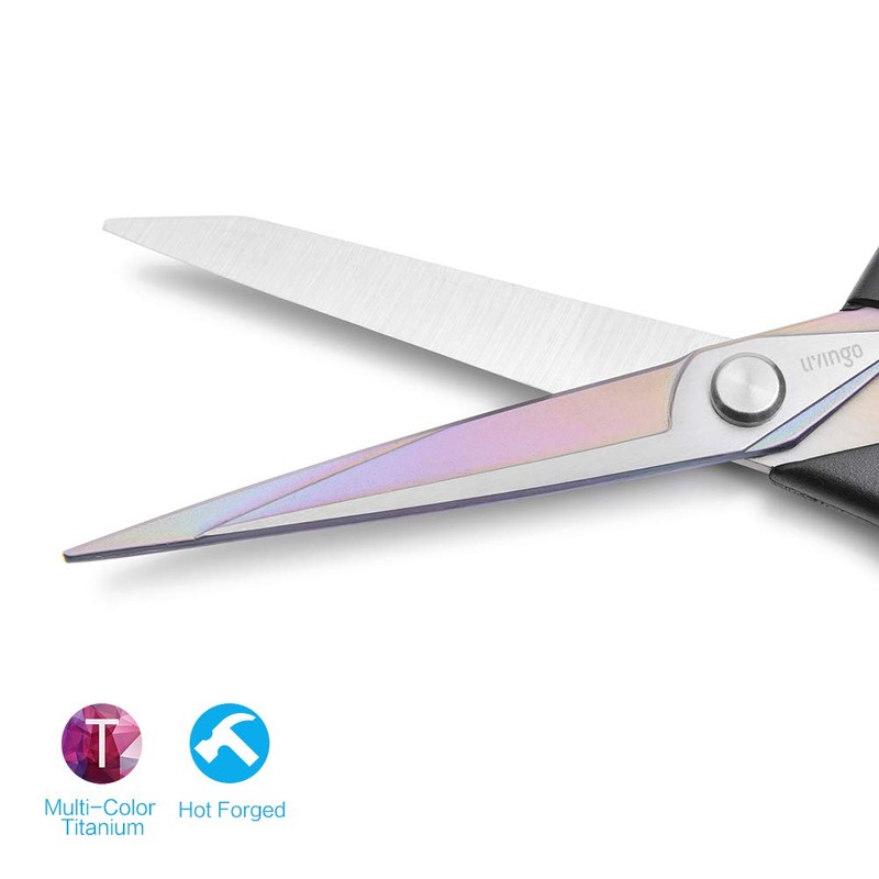 LIVINGO 8.7 inches (22 cm) Scissors, Cloth Scissors, Forged Stainless
