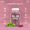 Hair Skin & Nails Gummies - High Strength 10,000mcg Biotin