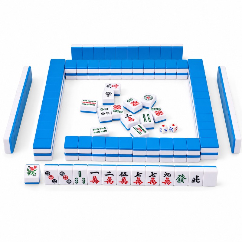 Portable Chinese Mahjong Set for Family Game Nights – 144-Piece