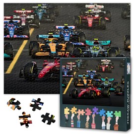 Racing Car Puzzles for Adults - Jigsaw Puzzles 1000 Pieces for Adults, 27.5x19.7 Inch Sports Car Art Difficult and Challenge Puzzle Game for Living Room Wall Decor