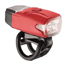 Lezyne KTV Drive Bicycle Front and Rear Light Set, Red Housing, White and Red LED Pair, 200/10 Lumen, Road, Mountain, Gravel Bike, USB Rechargeable