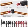 sourcing map 13Pcs Swaging Tool Drill Bit Set 1/4" 3/8"