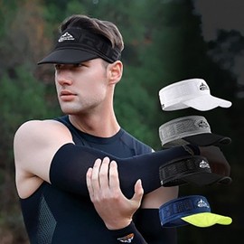 Ultra Band Lightweight Knit Golf Sun Visor for Summer and Hiking Sport White
