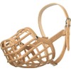 OmniPet Leather Brothers Italian Basket Dog Muzzle, Adjustable Secure Fit,