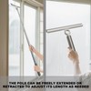EHOMGUI Extendable Shower Squeegee for Glass Doors, Shower Squeegee with