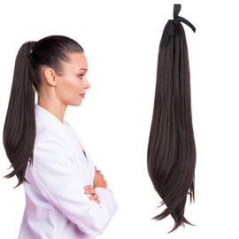 Hair Extensions Long Straight Ponytail Synthetic Hairpieces Pony Tails Natural Soft Hair Extension for Women 2307-50