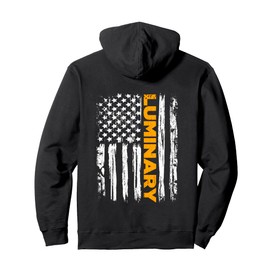 Luminary Positive Career Job Confidence Proud USA Flag Pullover Hoodie