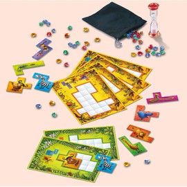 Kosmos 683429 Ubongo! Junior, Fast-paced Children's Game from 5 Years, Puzzle Fun and Tile Game, for 1-4 People, Board Game, Family Game, Gift for Children's Birthday