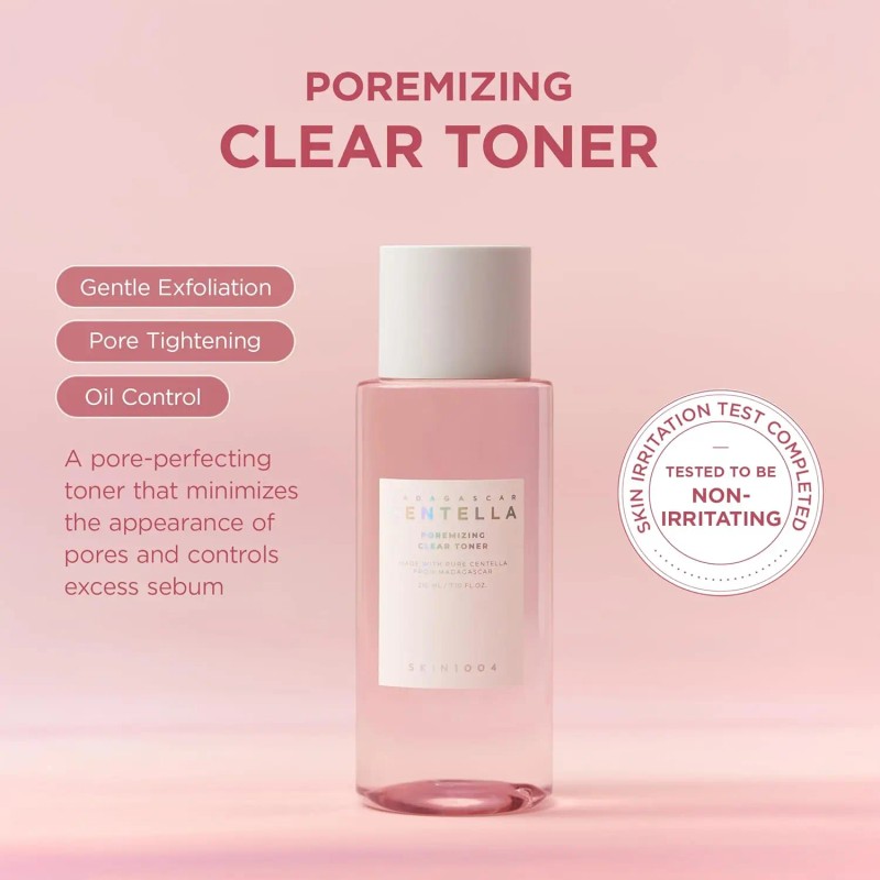 SKIN1004 Poremizing Clear Toner 7.10 Fl.oz, 210ml, Korean Face Toner