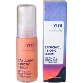 YUNI Beauty Face Serum (1 oz) Bakuchiol Serum + Biotic Natural, Vegan Anti Aging Face Moisturizer for Women, Face Moisturizer for Dry Skin, All Natural Retinol Alternative, Paraben-Free, Cruelty-Free