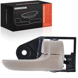 A-Premium Front Right Passenger Side Interior Door Handle Compatible with Toyota Solara 2004 2005 2006 2007 2008, Beige, Replace# 69205-AA040-E0