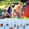 Sasylvia 72 Pcs Camp Party Favors Keychain 9 Styles Happy