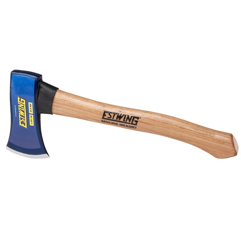 Estwing Axe, 1.25 lb Forged Head with 14-Inch Hickory Wood