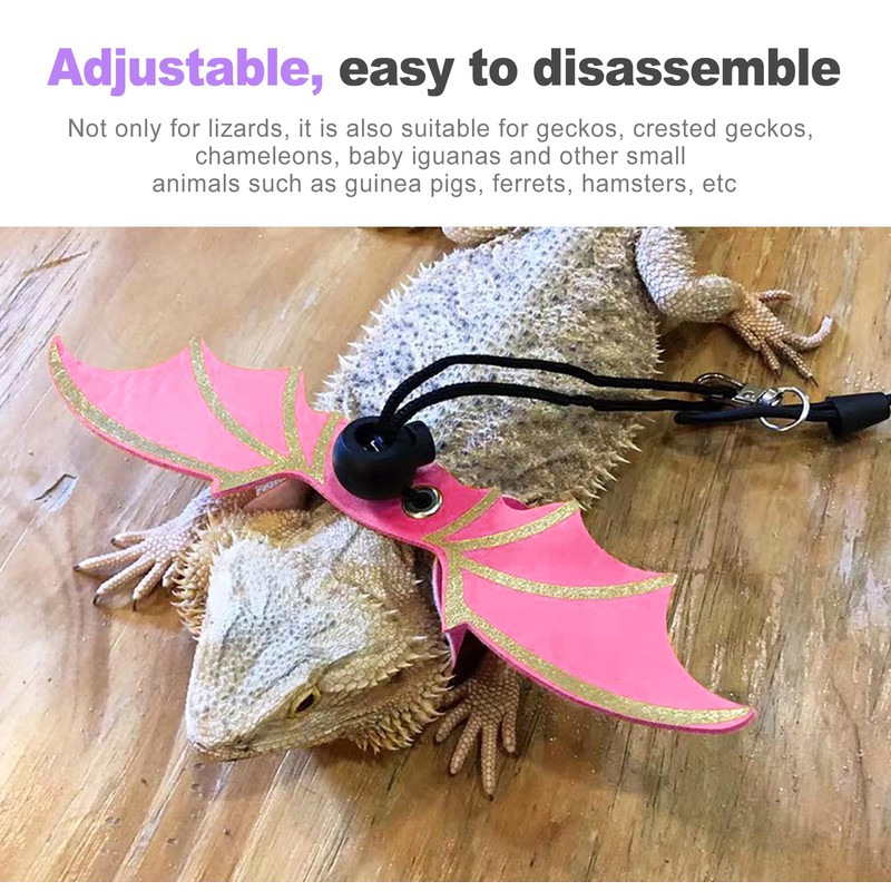 ZeriLion 3 Sizes Adjustable Soft Leather & Nylon Bearded Dragon