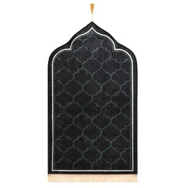 IBLUELOVER Muslim Prayer Mat Thick Soft Carpet Janamaz Sajadah Portable Islamic Prayer Mat Islamic Prayer Mat Bayram Ramadan Rug Mat for Men, Women, Children