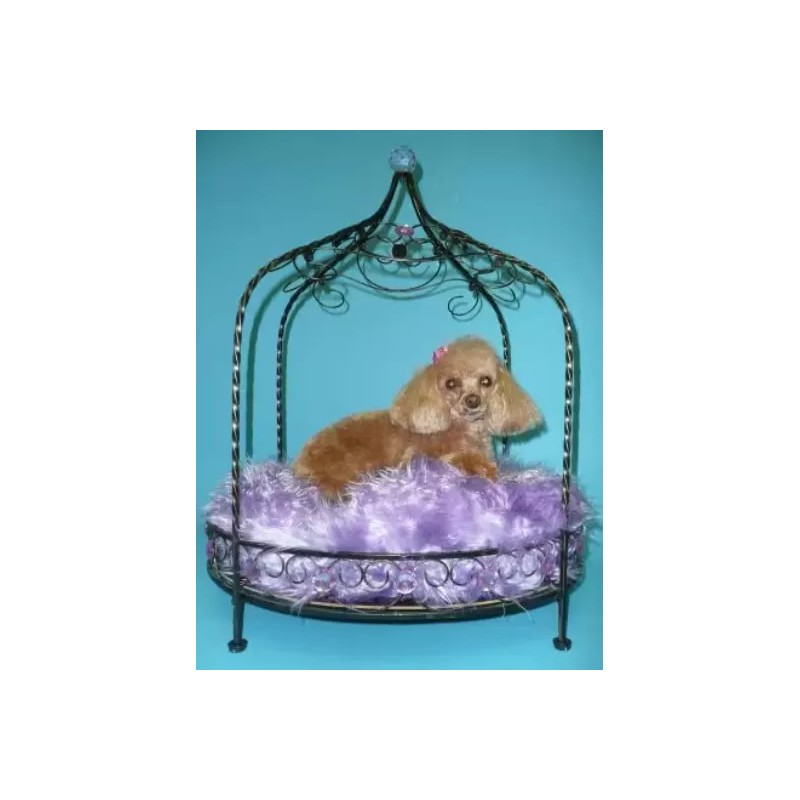 LAZY PAWS Jeweled Princess Pet Bed - Lavender
